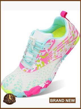 Unisex Athletic Hiking Water Shoes Quick Dry Aqua Swim Shoes with Drainage